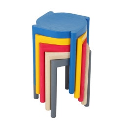 DORI is a minimalist design created by South Korea-based designer Jeong Yong. DORI is a stool which can be stacked with each other, and added the practicality and uniqueness. This design was inspired by a pinwheel that I played with in my childhood, It gives the impression that pinwheels are spinning together when some DORIs are gathered, and it also shows DORI's unique appearance when they are stacked. (1)