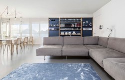 House on the Lake is a minimalist house located in Lugano, Switzerland, designed by dotdotdot. A harmonious combination of textures and atmospheres for a lakeside apartment, designed for a young couple. The home has been created in Lugano, Switzerland, in a residential district along the banks of Lake Ceresio with all of the furnishings made to measure for the interior design and décor project supervised by studio dotdotdot. (2)