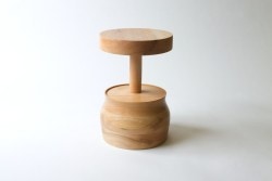 Turned Stool is a minimalist design created by Canada-based designer Jeff Martin Joinery. Conceptually designed as a one legged stool, the Turned Stools are stack laminated and turned in 3 parts to utilize offcuts from larger projects, and to ensure stability. Wedged through tenon joinery. Due to the nature of the turning process, all pieces are unique. (3)