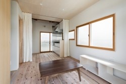 M-House is a minimalist house located in Osaka, Japan, designed by Coil Kazuteru Matumura Architects. The renovation involved the insertion of two rectangular volumes in order to improve light circulation. (7)
