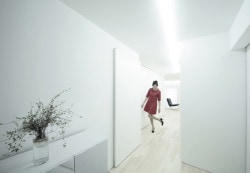 House for Installation is a minimalist house located in Osaka, Japan, designed by Jun Murata. The project is a renovation for a small apartment that converts the space into an atelier and residence for artists. (18)