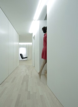 House for Installation is a minimalist house located in Osaka, Japan, designed by Jun Murata. The project is a renovation for a small apartment that converts the space into an atelier and residence for artists. (17)