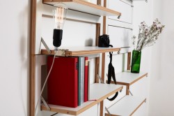 Fläpps is a minimalist design created by Germany-based designer Malte Grieb. A modular shelving system without rules. A beautiful combination of width, height and shelves. (2)