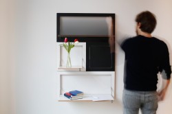 Fläpps is a minimalist design created by Germany-based designer Malte Grieb. A modular shelving system without rules. A beautiful combination of width, height and shelves. (4)