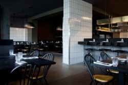 Restaurant Kul is a minimalist house located in New York, designed by Space Copenhagen. Kul is a California-inspired charcoal restaurant, driven by the two ambitious young Michelin-star chefs, Christian Mortensen & Henrik Yurk. (2)