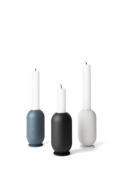 Capsule is a minimalist design created by Taiwan-based designer Kenyon Yeh. Inspired by a capsule shape candleholder made of turned single ash wood with candle cup on top. (5)